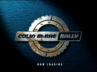 Colin McRae Rally title screen for Playstation